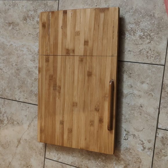 100% Bamboo Laptop Desk with Tilting Top & Drawer - Picture 7 of 8